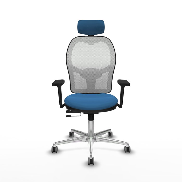 PIQUERAS Y CRESPO Silla de oficina Jorquera con mecanismo Sincro/Traslack Azul claro y Blanco PIQUERAS Y CRESPO Silla de oficina Jorquera con mecanismo Sincro/Traslack Azul claro y Blanco