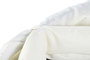 DKD Home Decor Cama Chill Out Terraza Y Jardin Blanco Marron Oscuro 175 x 145 x 175 cm