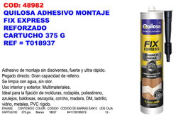 Quilosa Fix Expres Adhesivo Montaje Multimaterial