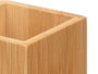 Berilo Vaso Cuadrado Bambú Plástico Natural 6.8x9.7x6.8 cm (Set de 24)