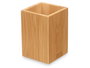 Berilo Vaso Cuadrado Bambú Plástico Natural 6.8x9.7x6.8 cm (Set de 24)