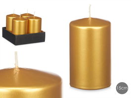 Acorde Vela Taco Oro Ancha 15 cm (Set de 12)