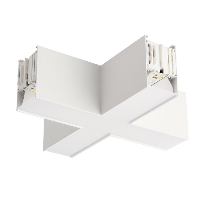 Conector en forma de + para Luminaria Lineal 15W CCT Lifud Flicker Free