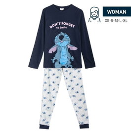 Cerdá Pijama Largo Single Jersey Stitch Azul L