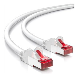 Goobay Cable de Red Cat6 S/FTP Cat6 7,5m Blanco RJ45