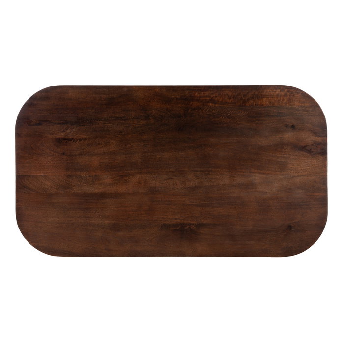 Mesa Marrón Oscuro Madera de Mango 145 X 80 X 75 cm