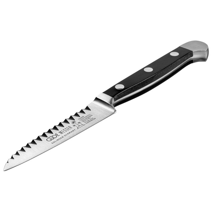 Güde Alpha Cuchillo de Decoración Dentado 9 cm Negro/Plata 1704/09