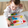 Goula Juego Educativo Baby Shapes Puzzle de 18 Piezas Gigantes Océano Personajes Marítimos Números 1-4 A Partir de 2 Años