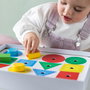 Goula Juego Educativo Baby Shapes Puzzle de 18 Piezas Gigantes Océano Personajes Marítimos Números 1-4 A Partir de 2 Años