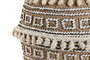 DKD Home Decor Macetero de Cemento Pompones Marrón y Beige