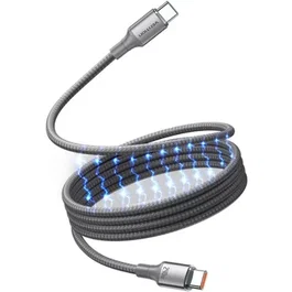 Vention Cable magnético USB 2.0 Tipo-C 5A TSajF Macho a Macho 240W 480Mbps 1m Titanio