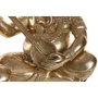 DKD Home Decor Set de 3 Figuras de Ganesha en Resina Dorado