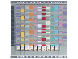 Nobo Kit planificador profesional 12 columnas 32 ranuras con fichas T