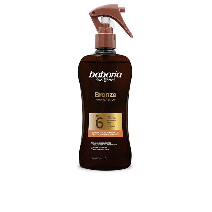 Babaria Sun Lovers Bronze Spray Aceite Protector Solar SPF 6 300 ml
