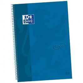 Oxford Cuaderno Europeanbook 1 Write&Erase 80H A4+ 5x5 mm Microperforado Tapa Extradura Azul Denim (Set de 5) (Set de 5)