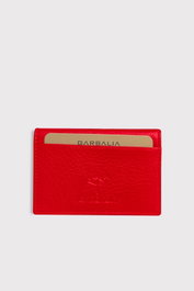 Zoozie Bags Tarjetero Rojo de Piel Auténtica para Tarjetas de Crédito y Documentación - Elegante y Compacto