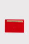 Zoozie Bags Tarjetero Rojo de Piel Auténtica para Tarjetas de Crédito y Documentación - Elegante y Compacto