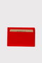 Zoozie Bags Tarjetero Rojo de Piel Auténtica para Tarjetas de Crédito y Documentación - Elegante y Compacto