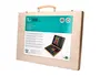 Liderpapel Estuche de Pintura 168 Piezas Maletín Madera 39,3x30x4,8 cm