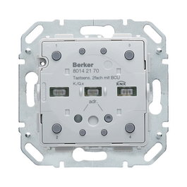 BERKER 80142170 Módulo sensor de pulsación doble con acoplador de bus KNX K.1