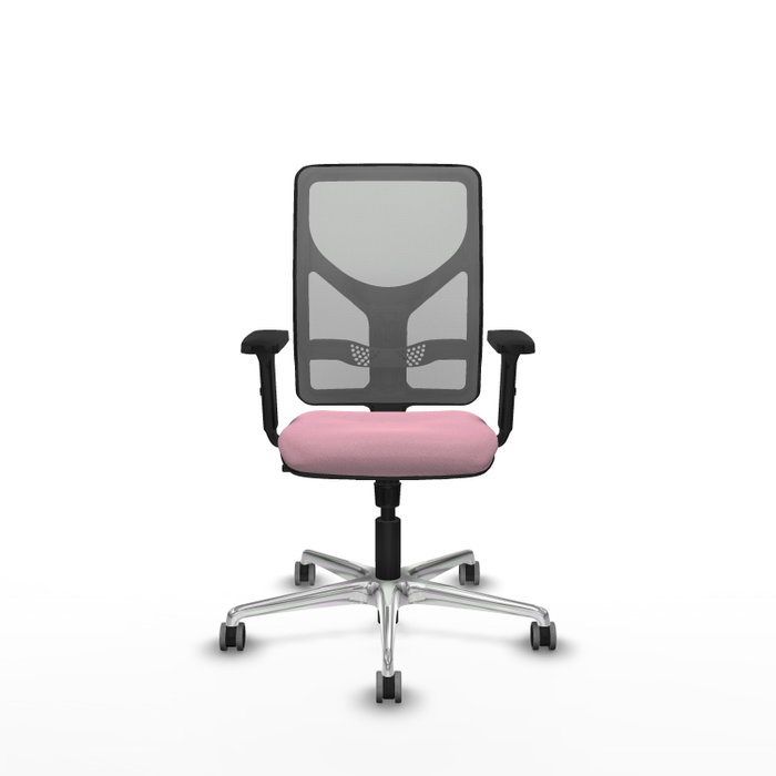 PIQUERAS Y CRESPO Silla de oficina Motilla Rosa y Gris PIQUERAS Y CRESPO Silla de oficina Motilla Rosa y Gris