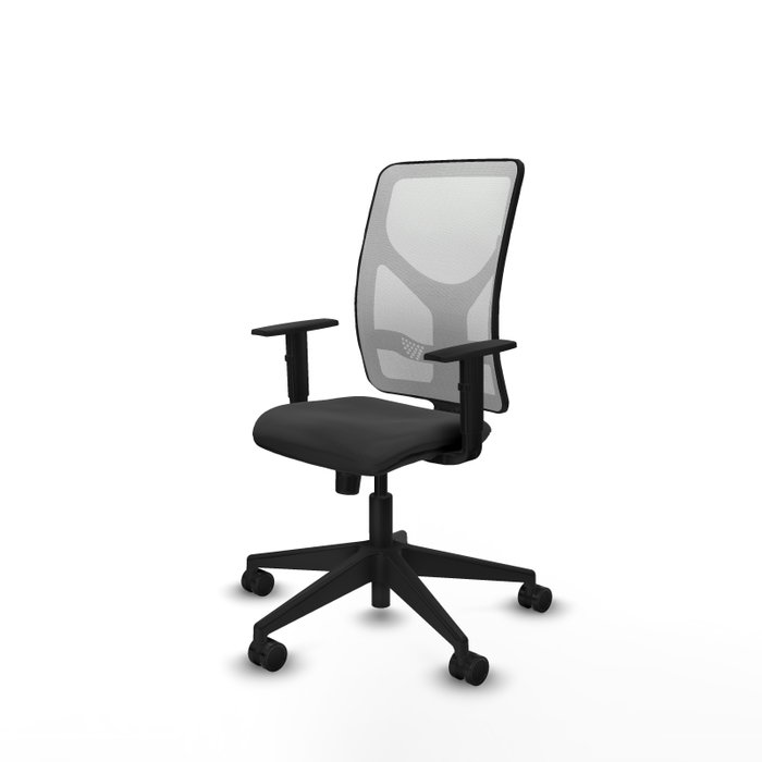 PIQUERAS Y CRESPO Silla de oficina Motilla con mecanismo Sincro, Gris oscuro y Blanco PIQUERAS Y CRESPO Silla de oficina Motilla con mecanismo Sincro, Gris oscuro y Blanco