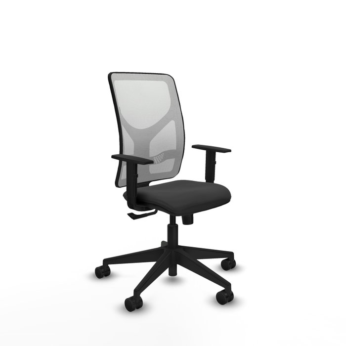 PIQUERAS Y CRESPO Silla de oficina Motilla con mecanismo Sincro, Gris oscuro y Blanco PIQUERAS Y CRESPO Silla de oficina Motilla con mecanismo Sincro, Gris oscuro y Blanco