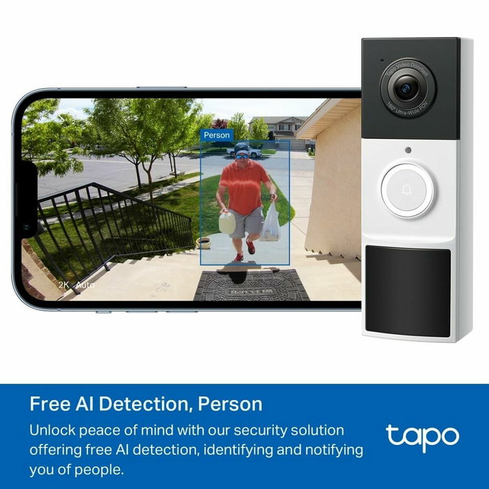 TP-Link Tapo D210 Timbre Inteligente 2K 3MP TP-Link Tapo D210 Timbre Inteligente 2K 3MP