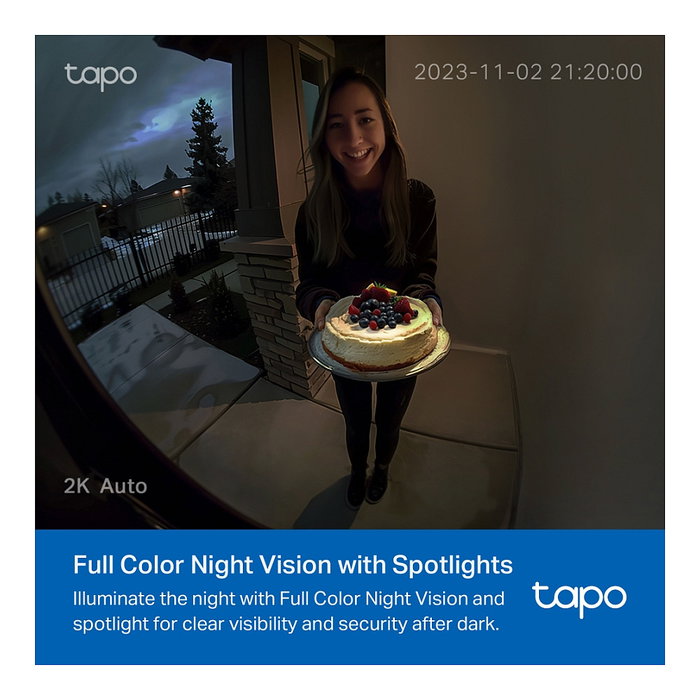 TP-Link Tapo D210 - Cámara de Seguridad WiFi Exterior 3MP, Batería Recargable, A Prueba de Agua IP65, 160° Visión Nocturna, Sensor PIR, Almacenamiento MicroSD TP-Link Tapo D210 - Cámara de Seguridad WiFi Exterior 3MP, Batería Recargable, A Prueba de Agua IP65, 160° Visión Nocturna, Sensor PIR, Almacenamiento MicroSD