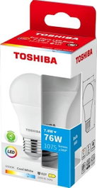 TOSHIBA ECOFLARE Bombilla LED A60 E27 7.8W 6500K Luz Fría Blanca