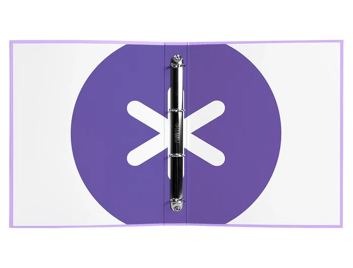 Antartik Carpeta 4 anillas 40 mm A4 forrada color lavanda Antartik Carpeta 4 anillas 40 mm A4 forrada color lavanda