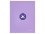 Antartik Carpeta 4 anillas 40 mm A4 forrada color lavanda