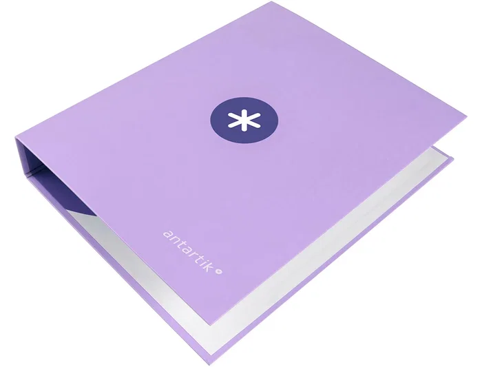 Antartik Carpeta 4 anillas 40 mm A4 forrada color lavanda Antartik Carpeta 4 anillas 40 mm A4 forrada color lavanda