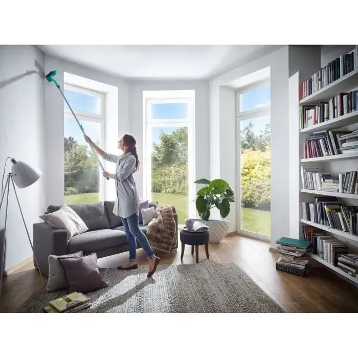 Leifheit 41524 Cabeza de Lobo Polvoriento Triangular - Ancho de Barrido 26 cm