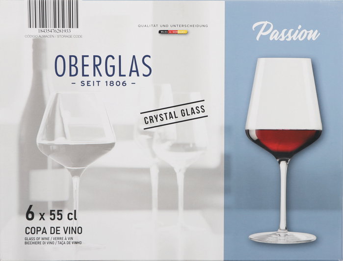 Inde Set de 6 Copas de Vino Oberglas Passion 55 cl