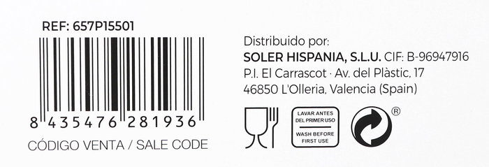 Oberglas Set 6 Copas de Vino "Passion" 55 cl | Alto 23 cm | Vidrio | Ref. 1