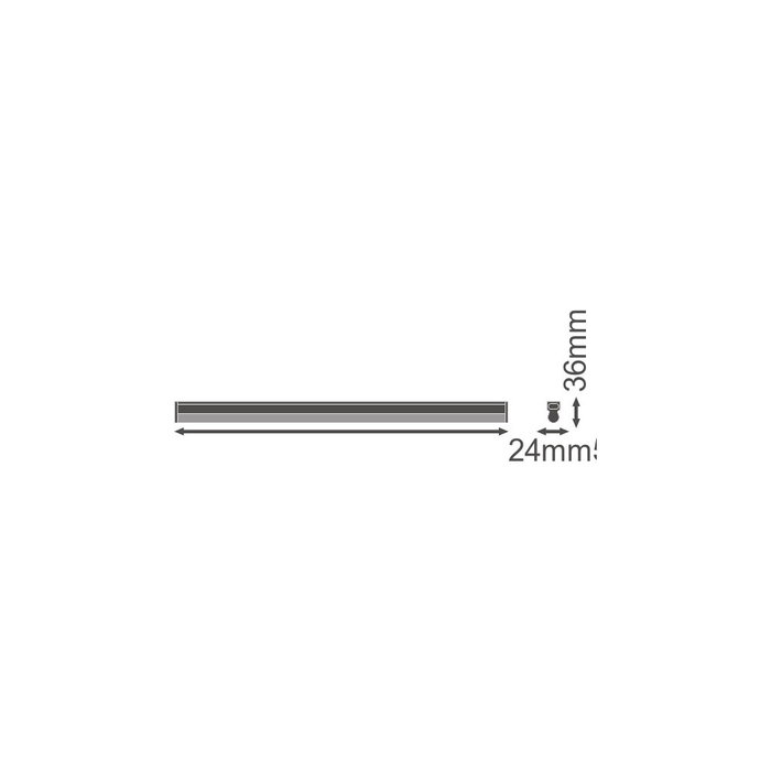 Ledvance Luminaria LED lineal Compact 10W 1000Lm 3000K 140º IP20