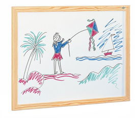 Pizarra Blanca Faibo Estratificada Marco Fibra 80X120Cm