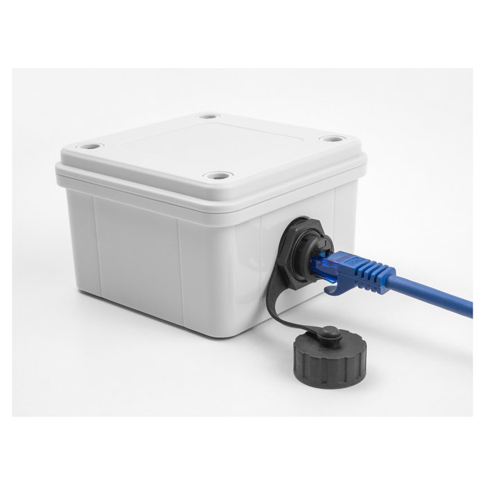 DeLOCK Conector RJ50 hembra a RJ50 hembra con tapa protectora IP68 negro DeLOCK Conector RJ50 hembra a RJ50 hembra con tapa protectora IP68 negro