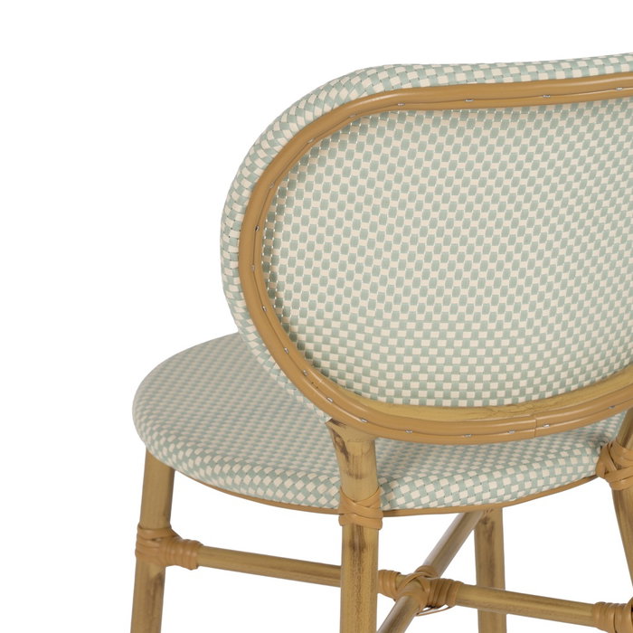 Silla Aguamarina Aluminio-Textileno 47 X 60 X 79 cm (Set de 2)