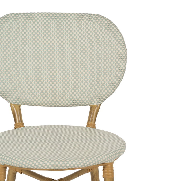 Silla Aguamarina Aluminio-Textileno 47 X 60 X 79 cm (Set de 2)