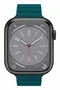 Celly Correa para Apple Watch 42/44/45 mm, Cierre Magnético, Silicona Verde - Correa de Reloj