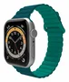 Celly Correa para Apple Watch 42/44/45 mm, Cierre Magnético, Silicona Verde - Correa de Reloj