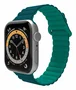 Celly Correa para Apple Watch 42/44/45 mm, Cierre Magnético, Silicona Verde - Correa de Reloj