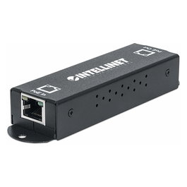 Intellinet Extensor PoE+ Gigabit de 1 Puerto - Metal, IEEE 802.3at/af, Hasta 500m, 24.6W