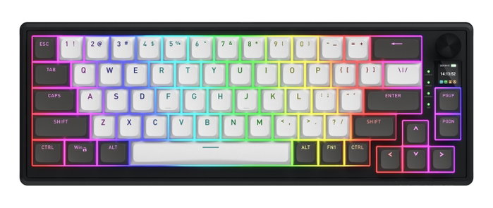 Hator Skyfall 65 PRO Wireless Teclado Mecánico Inalámbrico RGB 65% Layout Polaco Gris-Negro Hator Skyfall 65 PRO Wireless Teclado Mecánico Inalámbrico RGB 65% Layout Polaco Gris-Negro