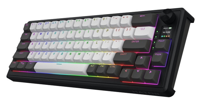 Hator Skyfall 65 PRO Wireless Teclado Mecánico Inalámbrico RGB 65% Layout Polaco Gris-Negro Hator Skyfall 65 PRO Wireless Teclado Mecánico Inalámbrico RGB 65% Layout Polaco Gris-Negro