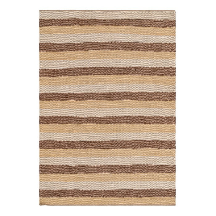 Alfombra Rayas Natural Algodón 200 X 300 cm Alfombra Rayas Natural Algodón 200 X 300 cm