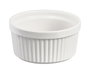 Vessia Set de 5 Tarros Salseros de Cerámica (Porcelana), 100 ml, Color Blanco, Dimensiones 8.8 x 8.8 x 4.3 cm (Set de 24)
