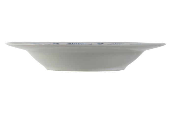 DKD Home Decor Set de Platos Finisterre en Porcelana Azul y Blanco DKD Home Decor Set de Platos Finisterre en Porcelana Azul y Blanco